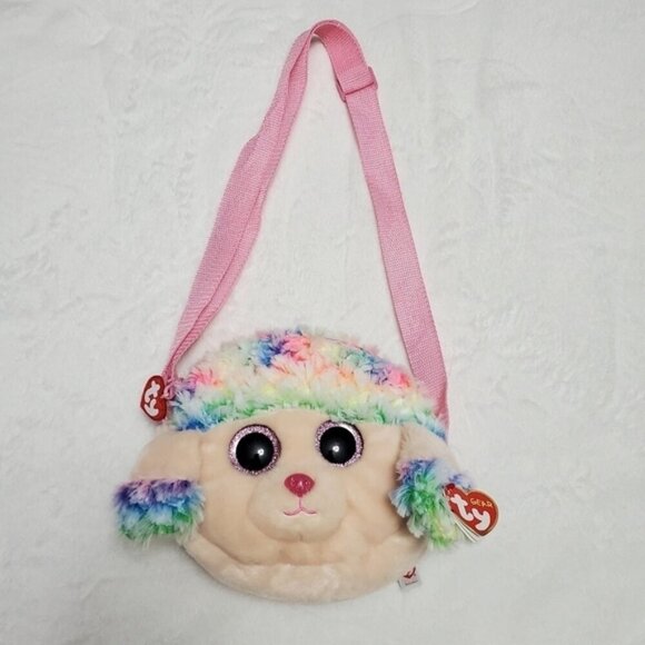 Kids Rainbow TY Stuffy Shoulder Bag - Picture 2 of 6